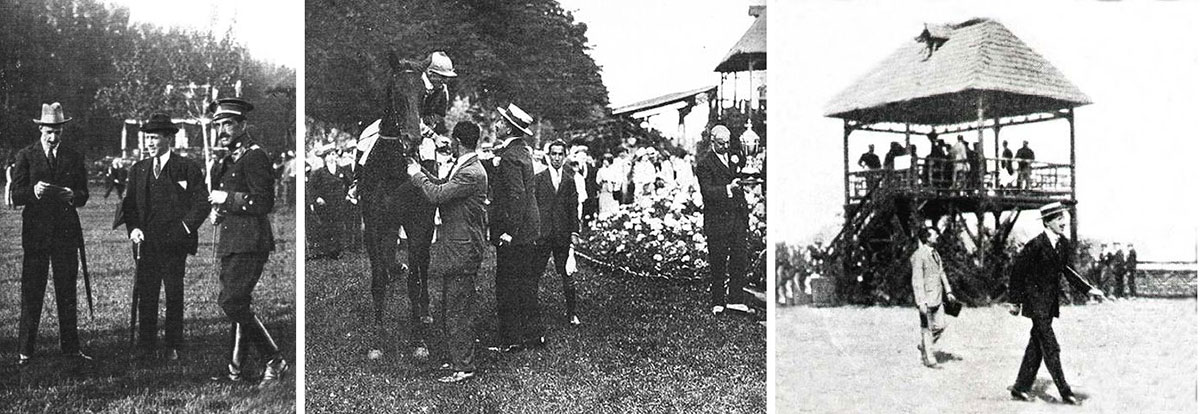Alfonso XIII en la inauguración del hipódromo.