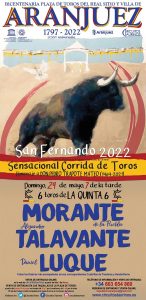 Toros Aranjuez San Fernando 2022