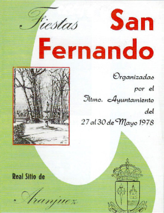 Cartel fiestas de San Fernando 1978
