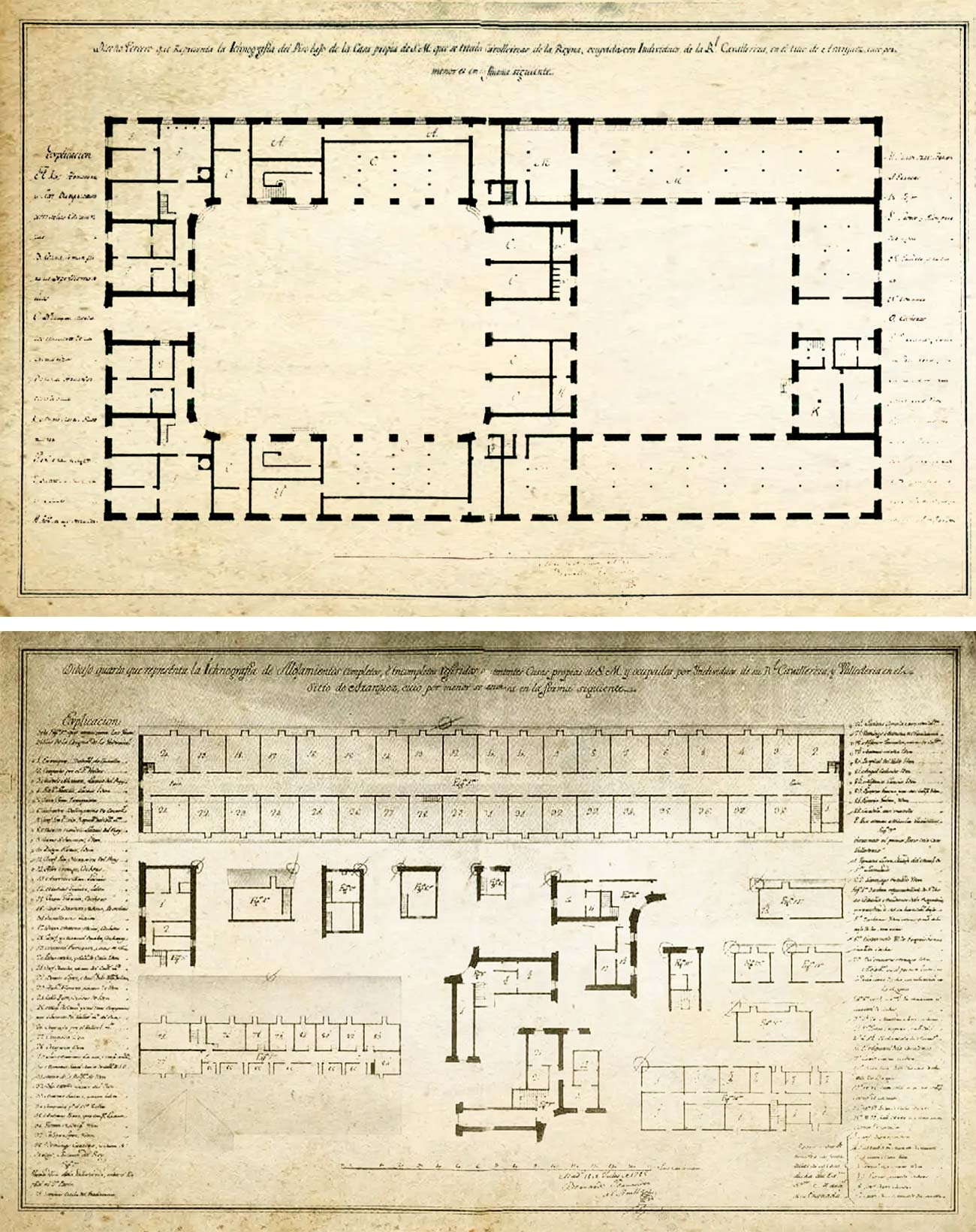 Planos de Bernardo Fernández del Anillo.