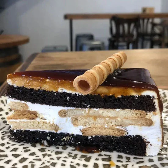 Tarta de galleta Postas