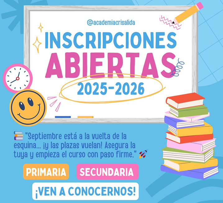Academia Crisálida inscripciones 2025-26